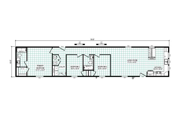 7616-CC03 HARBORVIEW 76 Floor Plan