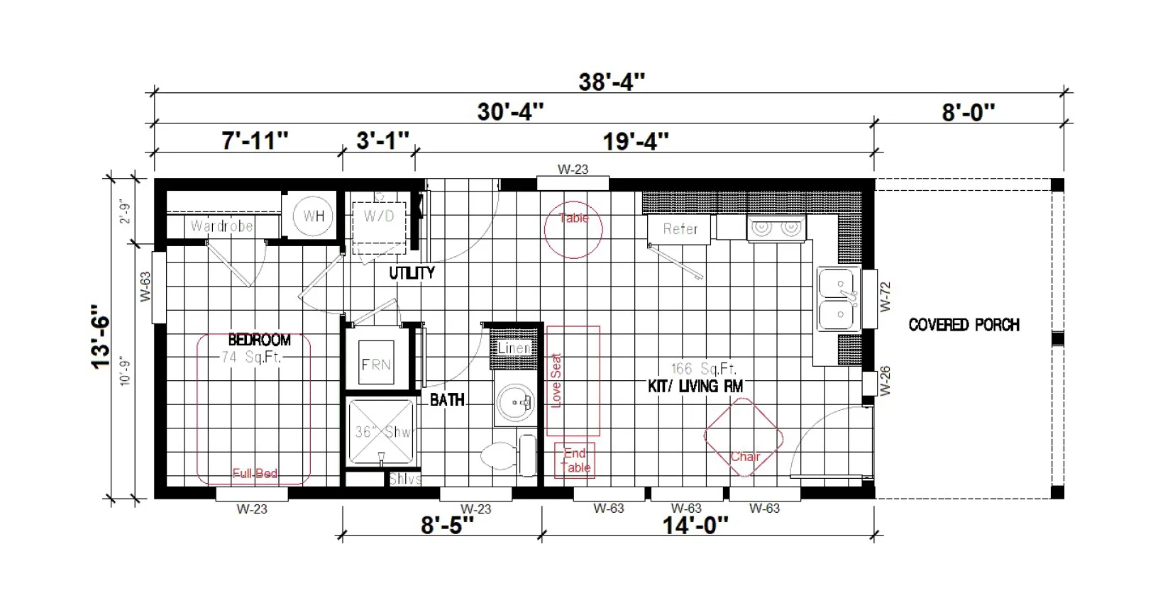 Casita 30-1M+8'PORCH     Dream Flooplan