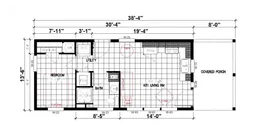 The CASITA                   DREAM Floor Plan. This Manufactured Mobile Home features 1 bedroom and 1 bath.