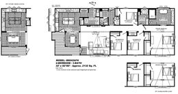 The THE LULABELLE Floor Plan. This Manufactured Mobile Home features 4 bedrooms and 3 baths.