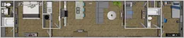 The MAGELLAN 16X72 Floor Plan. This Manufactured Mobile Home features 3 bedrooms and 2 baths.