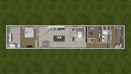 The 7616-4700 THE PULSE Floor Plan. This Manufactured Mobile Home features 3 bedrooms and 2 baths.