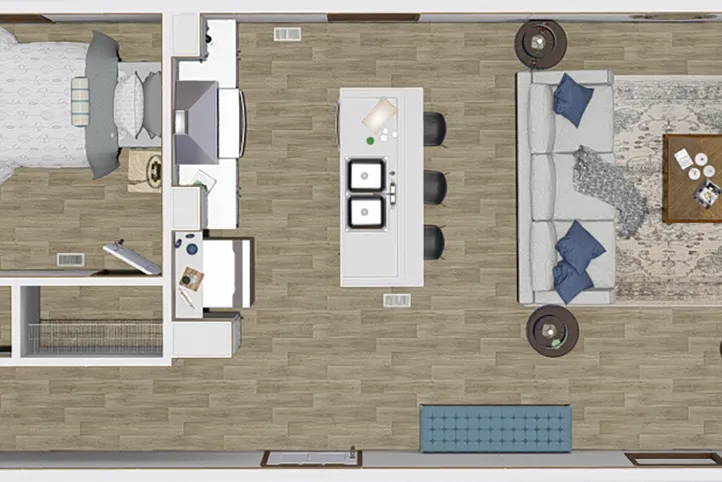 The BALANCE Floor Plan. This Manufactured Mobile Home features 3 bedrooms and 2 baths.