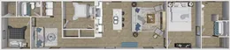 The BALANCE Floor Plan. This Manufactured Mobile Home features 3 bedrooms and 2 baths.