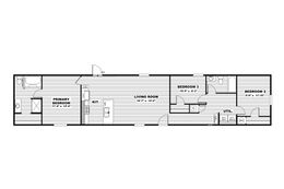 The SPECTACULAR Floor Plan. This Manufactured Mobile Home features 3 bedrooms and 2 baths.