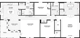 The THE VIEW 6630-MS055 SECT Floor Plan. This Manufactured Mobile Home features 3 bedrooms and 2 baths.