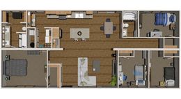 The LORALEI Floor Plan. This Manufactured Mobile Home features 3 bedrooms and 2 baths.