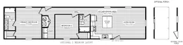 The 5402 "CANYON" 6616 Floor Plan. This Manufactured Mobile Home features 3 bedrooms and 2 baths.