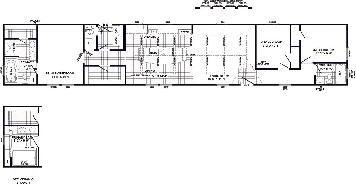 THE DEWEY Floor Plan