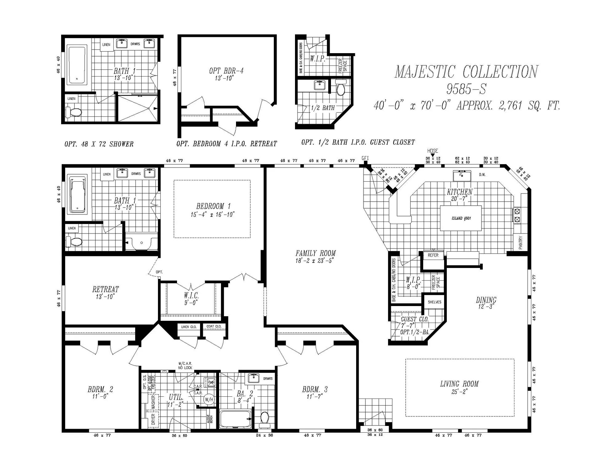 9585-S Majestic Flooplan