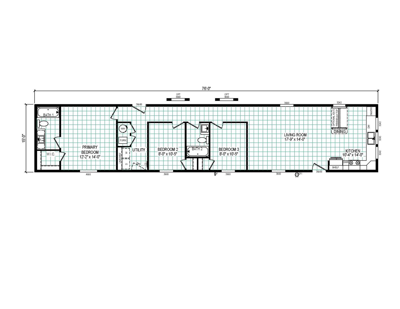 7616-CC03 Harborview 76 | Clayton Homes