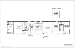 The ANNIVERSARY JEWEL Floor Plan. This Manufactured Mobile Home features 3 bedrooms and 2 baths.