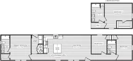 The 930  "HOLDEN" 7616 Floor Plan. This Manufactured Mobile Home features 3 bedrooms and 2 baths.