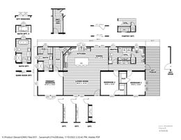 The STELLA Floor Plan. This Home features 3 bedrooms and 2 baths.