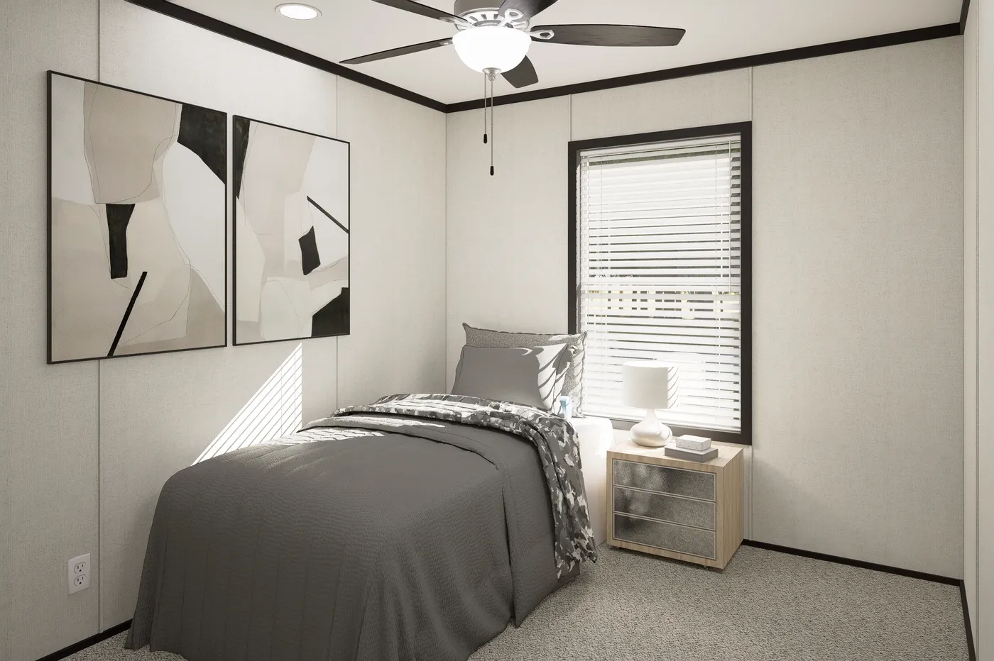 The PLATINUM ANNIVERSARY Exterior. This Manufactured Mobile Home features 3 bedrooms and 2 baths.