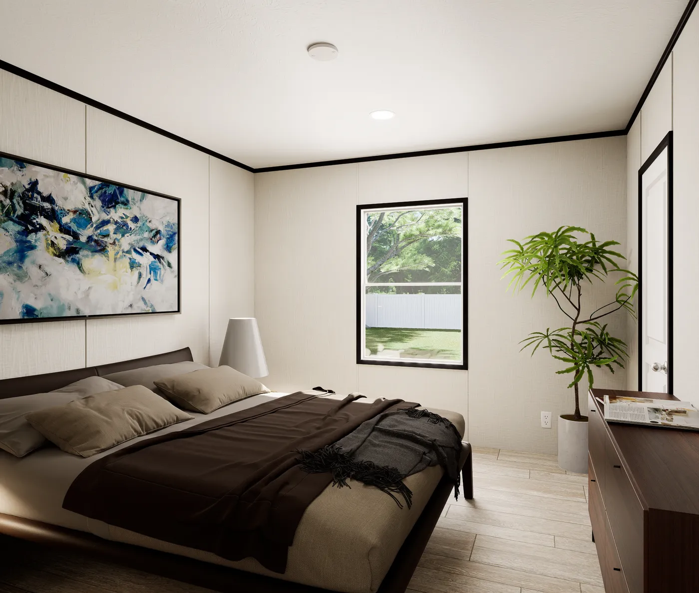 The ULTRA FLEX Bedroom. This Manufactured Mobile Home features 3 bedrooms and 2 baths.