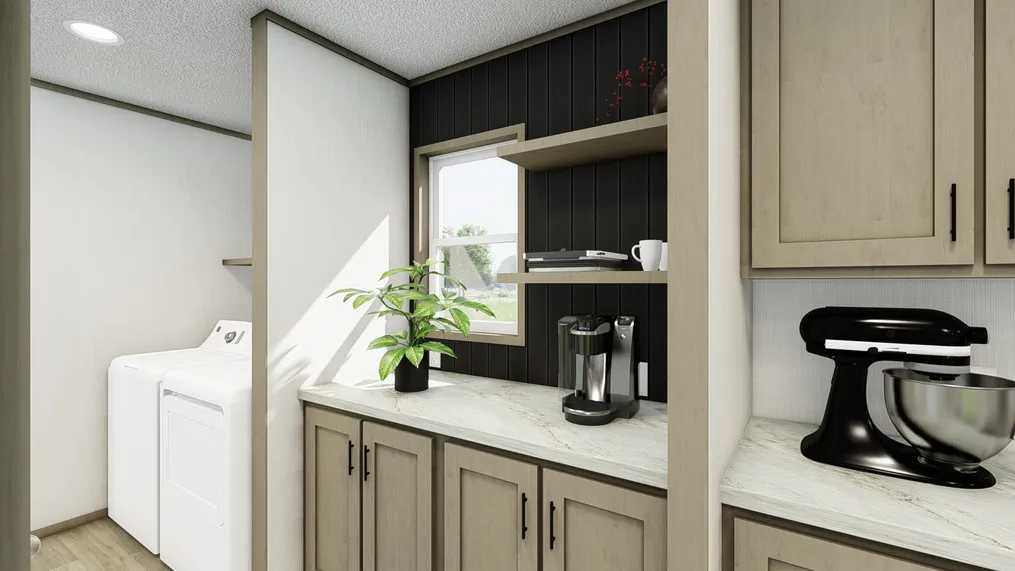 The TUSCANY Utility Room. This Manufactured Mobile Home features 2 bedrooms and 2 baths.