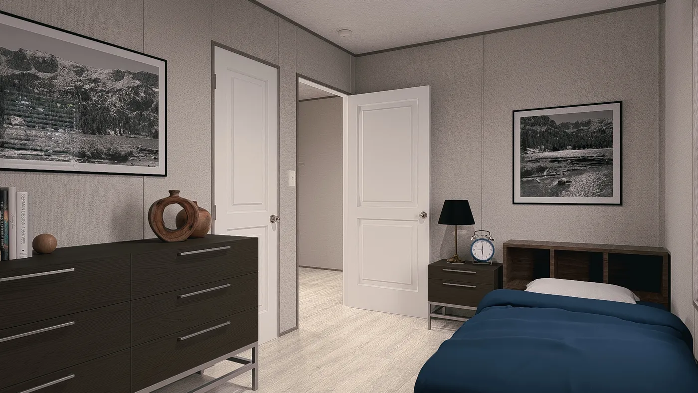 The MAYNARDVILLE CLASSIC 76 Bedroom. This Manufactured Mobile Home features 3 bedrooms and 2 baths.