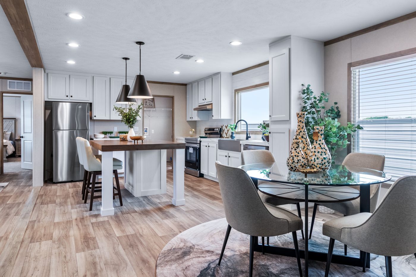 The THE CHOICE Kitchen. This Manufactured Mobile Home features 4 bedrooms and 2 baths.