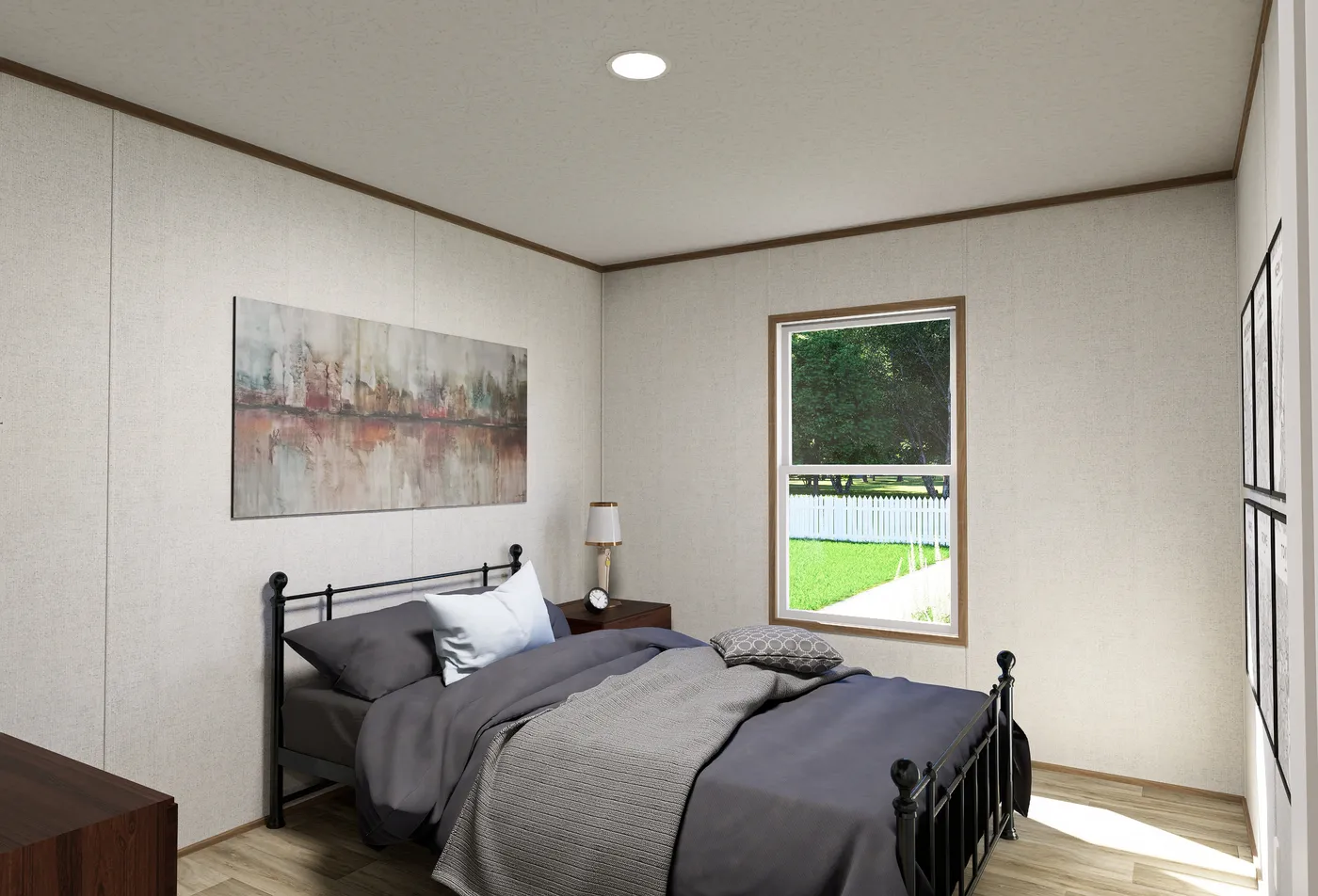 The ELEMENT Guest Bedroom. This Manufactured Mobile Home features 3 bedrooms and 2 baths.