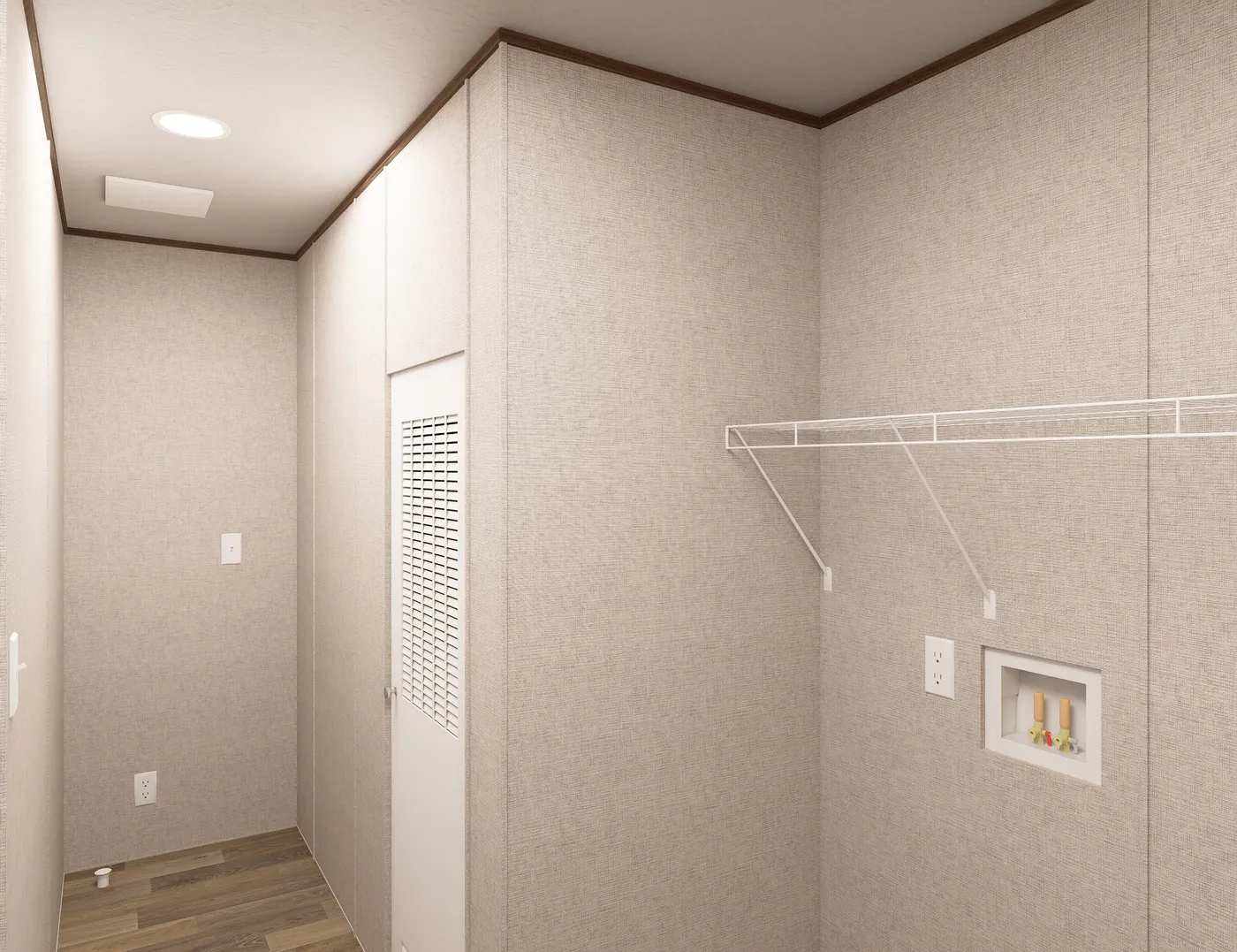 The SYCAMORE Utility Room. This Manufactured Mobile Home features 4 bedrooms and 2 baths.