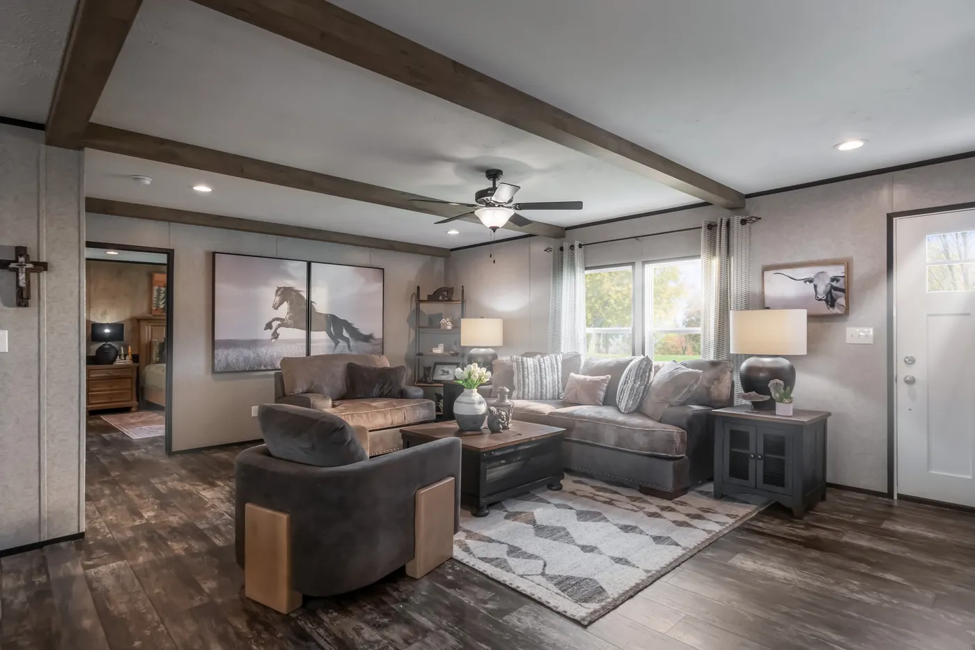 The THE TRIBUTARY Exterior. This Manufactured Mobile Home features 3 bedrooms and 2 baths.