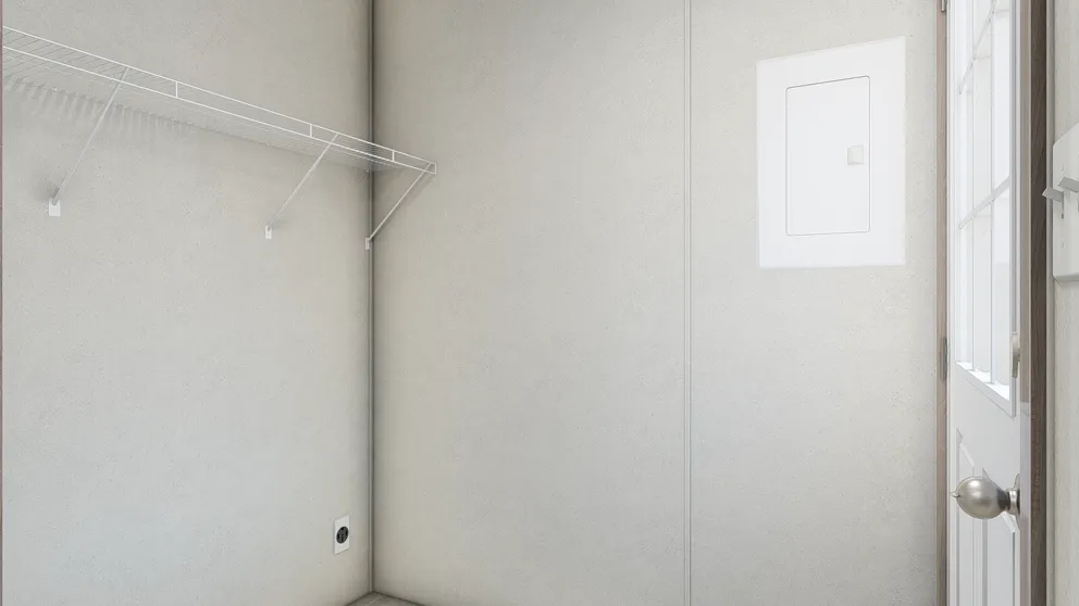 The 6016-4711 THE PULSE Utility Room. This Manufactured Mobile Home features 2 bedrooms and 2 baths.