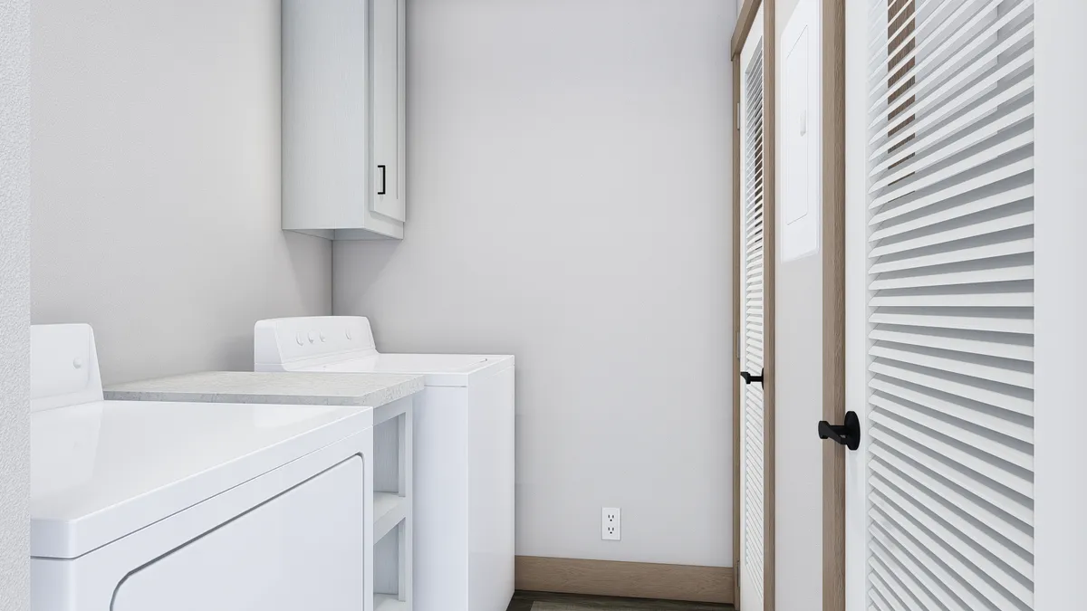The TINSLEY Utility Room. This Manufactured Mobile Home features 4 bedrooms and 2 baths.