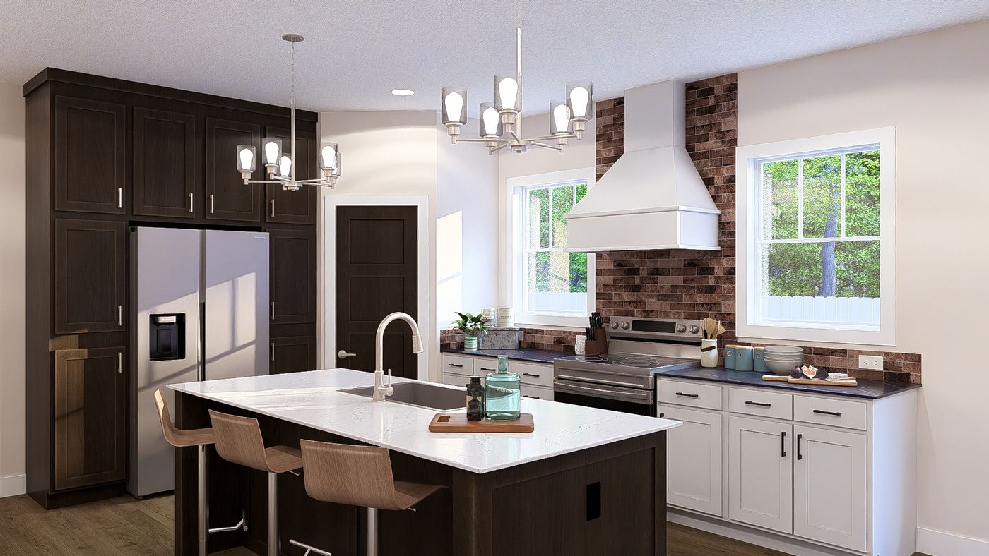 The HIGHLAND/6430-MS060 SECT Kitchen. This Manufactured Mobile Home features 3 bedrooms and 2 baths.