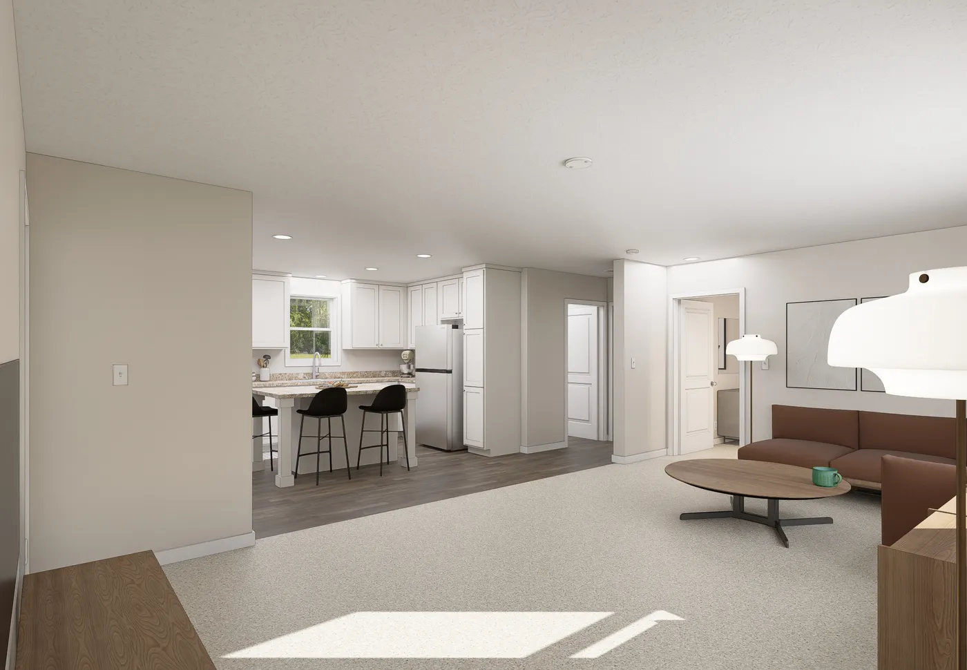 The 5031 IMAGINE Foyer. This Manufactured Mobile Home features 3 bedrooms and 2 baths.