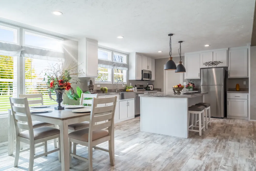 The NUMBER ONE Exterior. This Manufactured Mobile Home features 3 bedrooms and 2 baths.