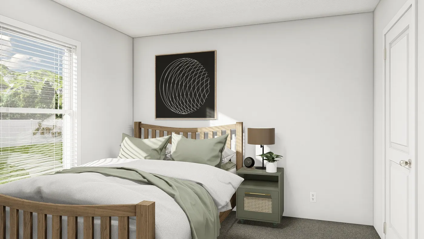 The DRM443F 44'              DREAM Bedroom. This Manufactured Mobile Home features 3 bedrooms and 2 baths.