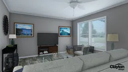 The SWEET BREEZE 72 Living Room. This Manufactured Mobile Home features 4 bedrooms and 2 baths.