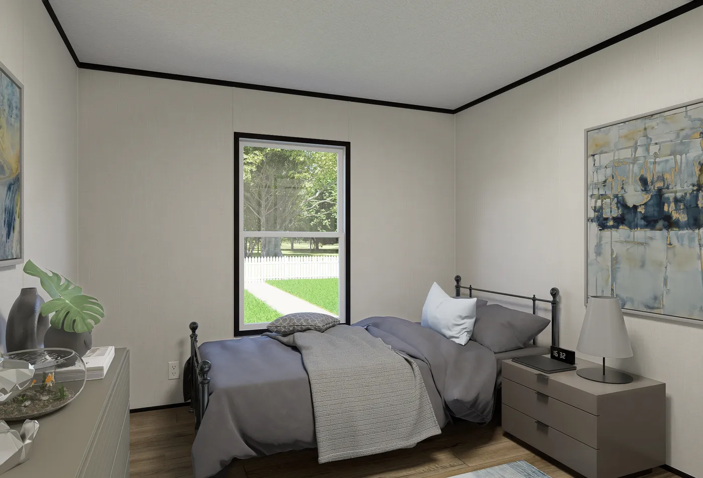 The ECLIPSE Bedroom. This Manufactured Mobile Home features 4 bedrooms and 2 baths.