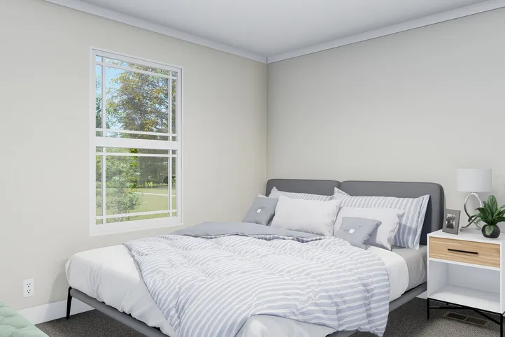 The SANTA FE 684A Bedroom. This Manufactured Mobile Home features 4 bedrooms and 2 baths.