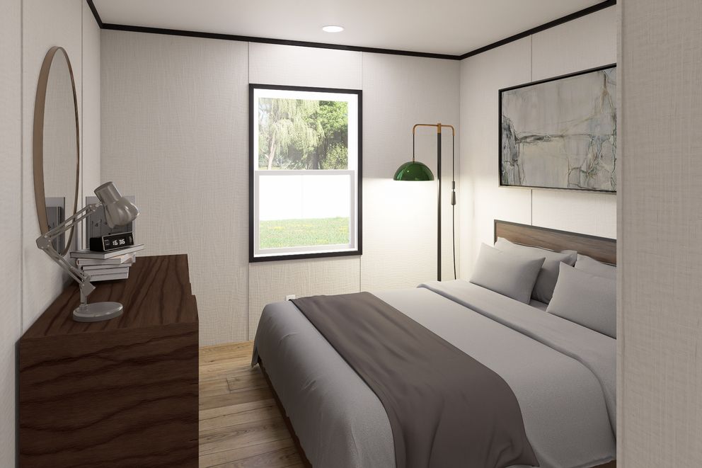 The ULTRA FLEX Bedroom. This Manufactured Mobile Home features 3 bedrooms and 2 baths.
