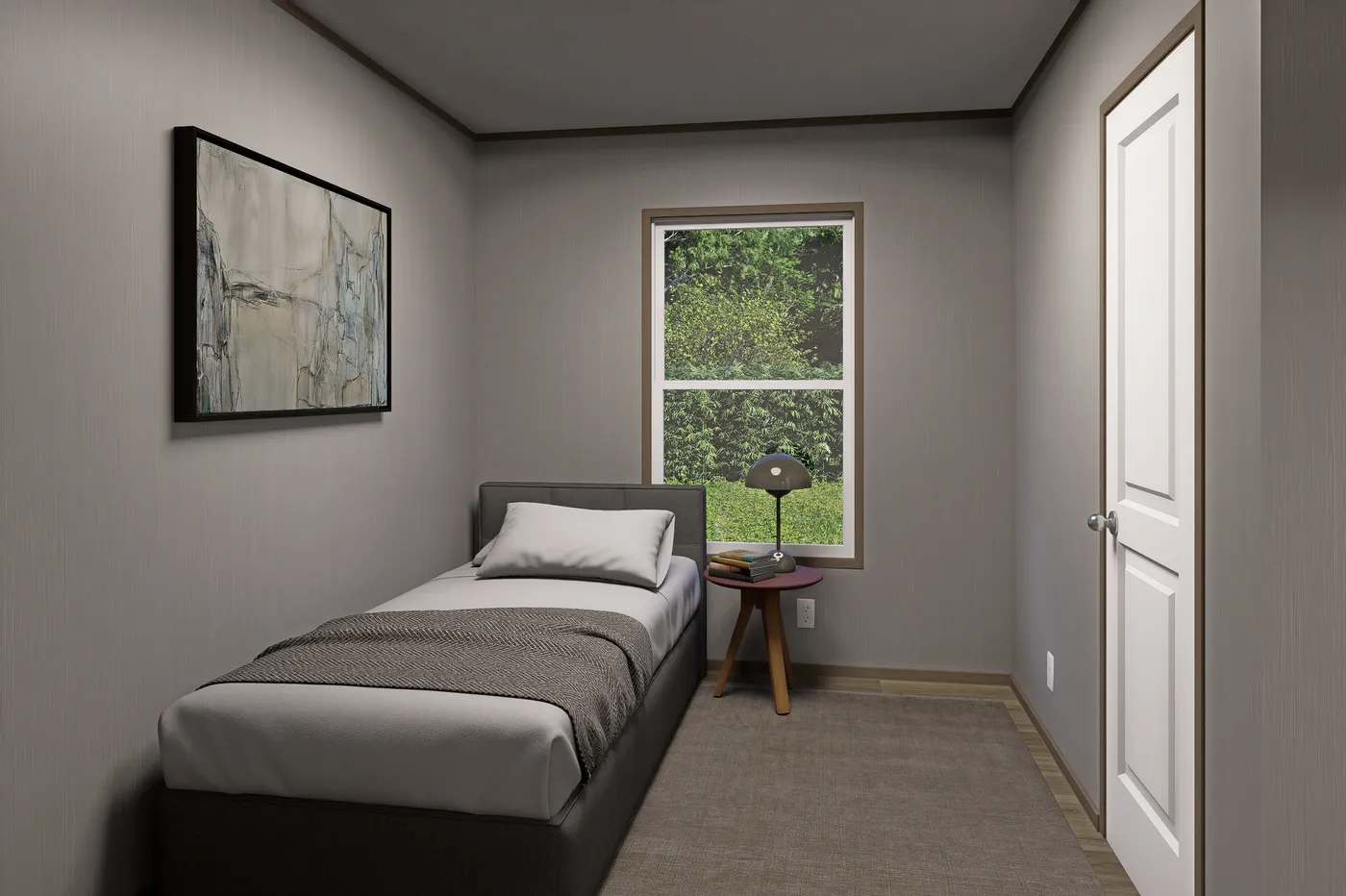 The MARINER Guest Bedroom. This Manufactured Mobile Home features 3 bedrooms and 2 baths.