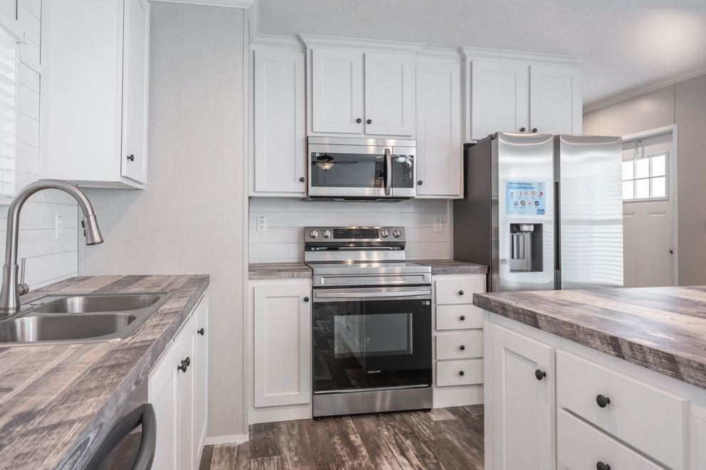 The WILLOW Kitchen. This Manufactured Mobile Home features 3 bedrooms and 2 baths.