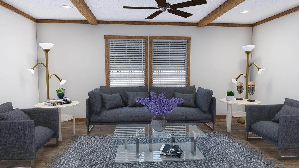 The LAYLA Den. This Manufactured Mobile Home features 4 bedrooms and 2 baths.