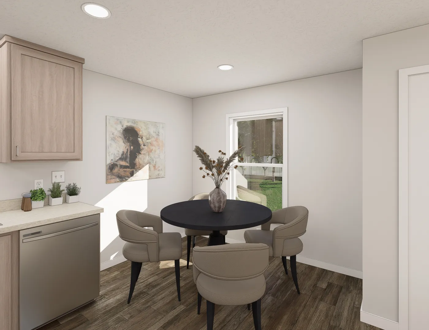 The 5038 IMAGINE Dining Area. This Manufactured Mobile Home features 3 bedrooms and 2 baths.