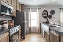 The WARRIOR Kitchen. This Home features 2 bedrooms and 2 baths.