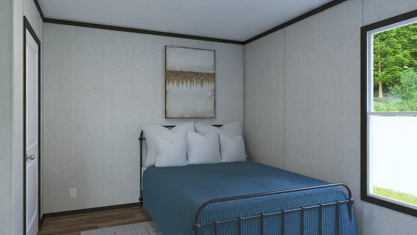 The FESTIVAL Bedroom. This Manufactured Mobile Home features 3 bedrooms and 2 baths.