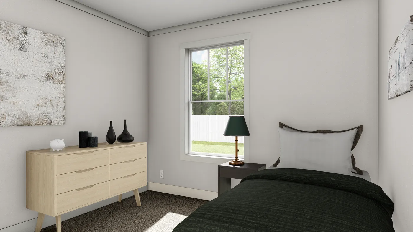 The WHOLE LOTTA LOVE Guest Bedroom. This Manufactured Mobile Home features 3 bedrooms and 2 baths.