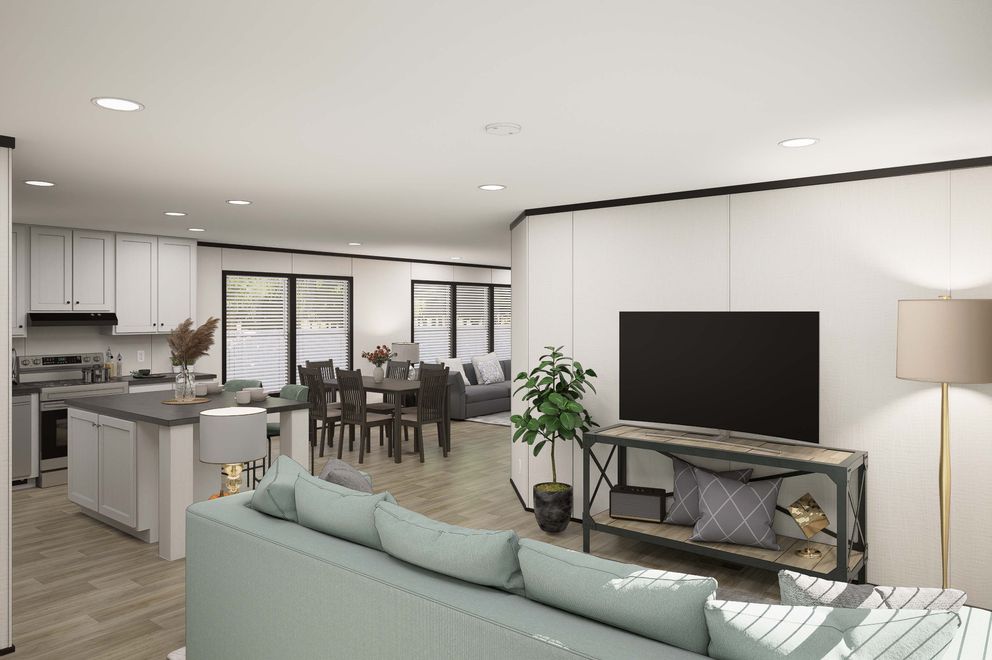 The PLATINUM ANNIVERSARY Foyer. This Manufactured Mobile Home features 3 bedrooms and 2 baths.