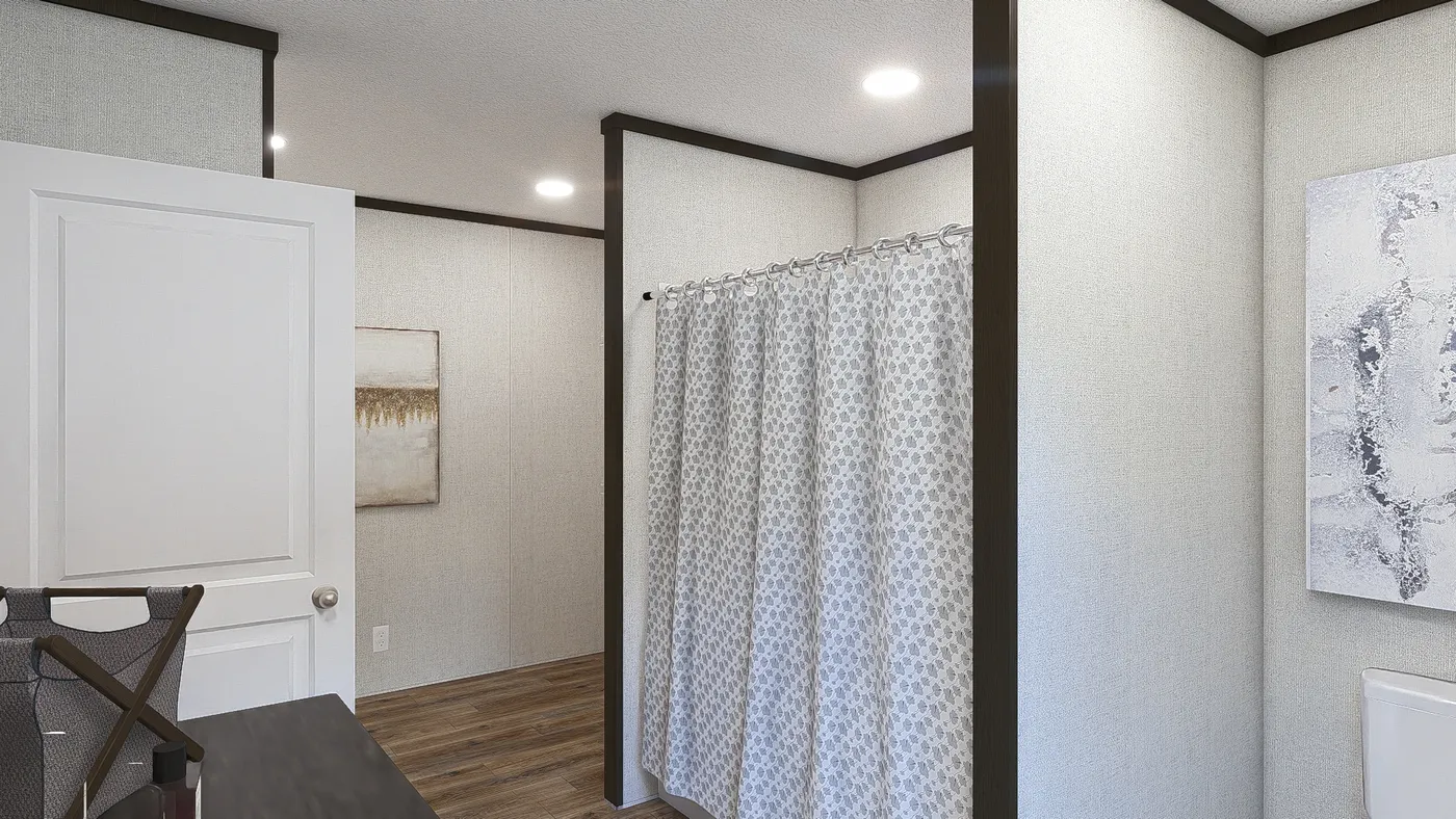 The DESIRE Primary Bathroom. This Manufactured Mobile Home features 3 bedrooms and 2 baths.