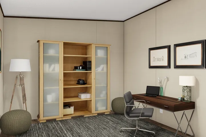 The TRIUMPH Bedroom. This Manufactured Mobile Home features 5 bedrooms and 3 baths.