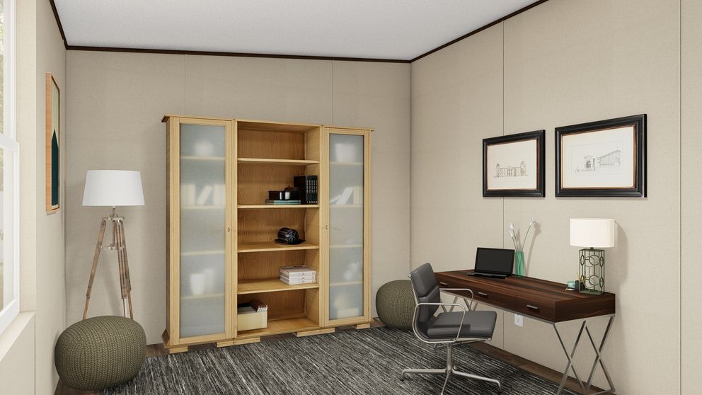 The TRIUMPH Bedroom. This Manufactured Mobile Home features 5 bedrooms and 3 baths.
