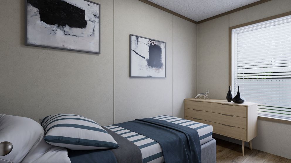 The 4814-CC04 RESOLVE 48 Bedroom. This Manufactured Mobile Home features 2 bedrooms and 1 bath.