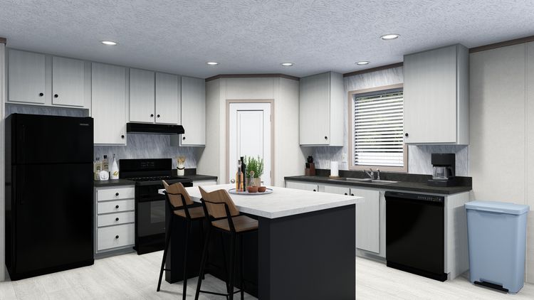 The 5228-5785 THE PULSE Kitchen. This Manufactured Mobile Home features 3 bedrooms and 2 baths.