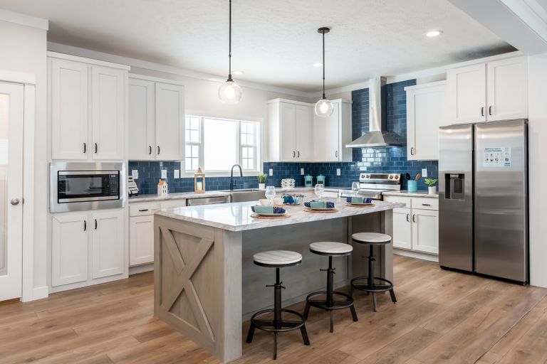 The 3459 HUD 64X28 CAROLINA Kitchen. This Manufactured Mobile Home features 3 bedrooms and 2 baths.